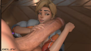 GelzyTracer大战扶她布里吉特，激情性爱后的高潮余韵